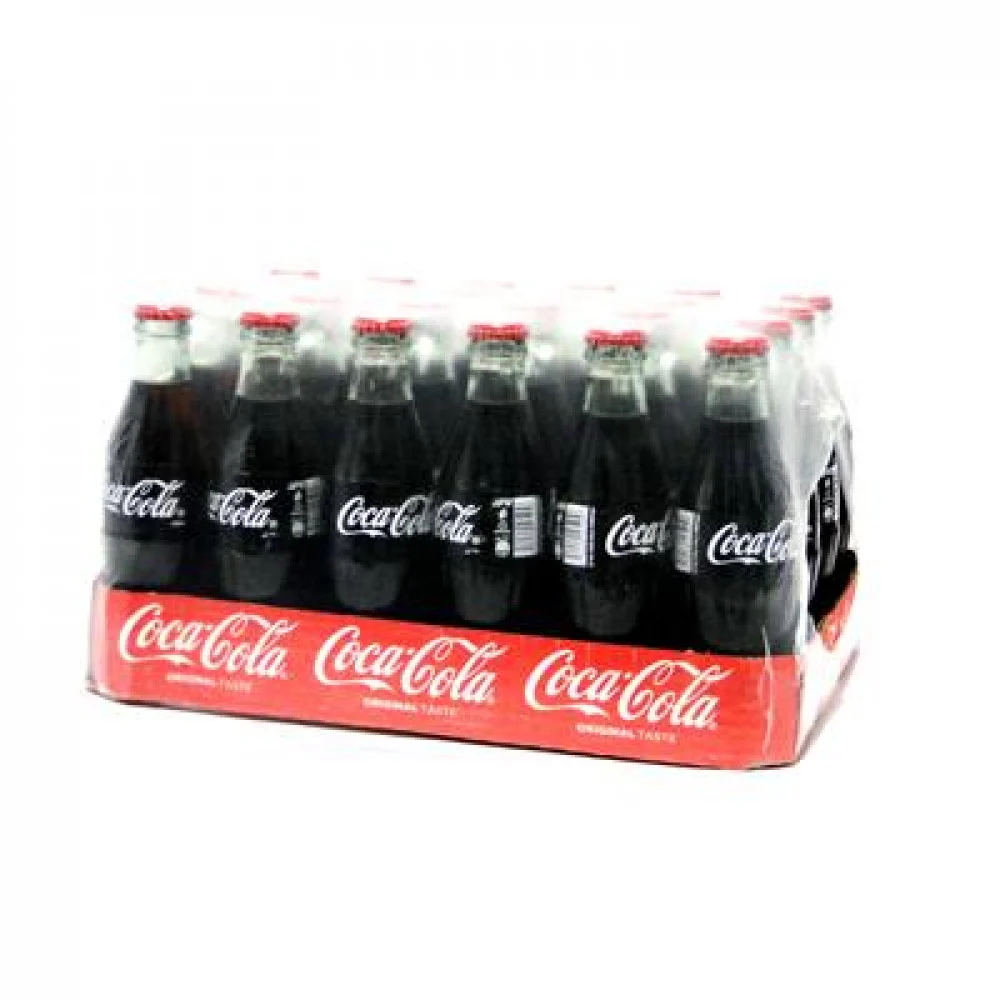 Carton of Coca-Cola soft drink, glass bottles, 250ml * 24
