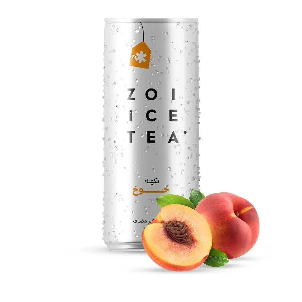 Zoe Ice Tea Sugar Free Peach Flavor - 320ml each