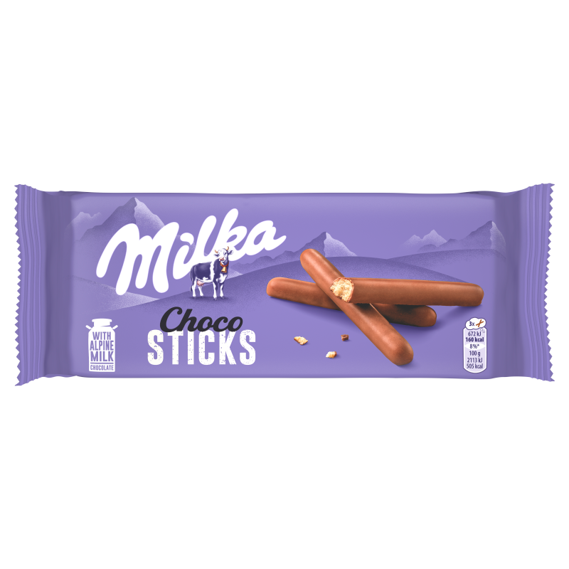 Milka Sticks Biscuits, 112g, Polish Product