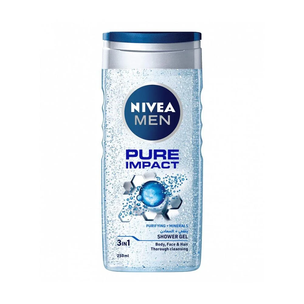 NIVEA Pure Impact Men's Shower Gel - 250ml