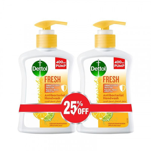 Dettol Lemon & Orange Hand Wash, 2 x 200ml Offer