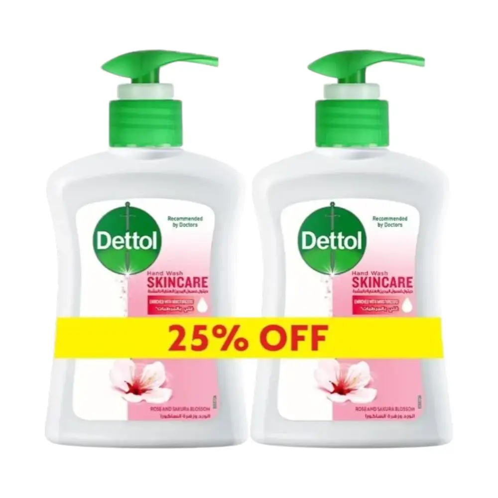 Dettol Hand Wash with Rose and Sakura Blossom, 2 x 200ml Offer
