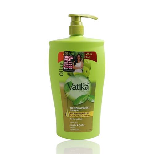 Vatika Shampoo Nourishes and Protects Normal Hair with Olive and Henna - 1000ml