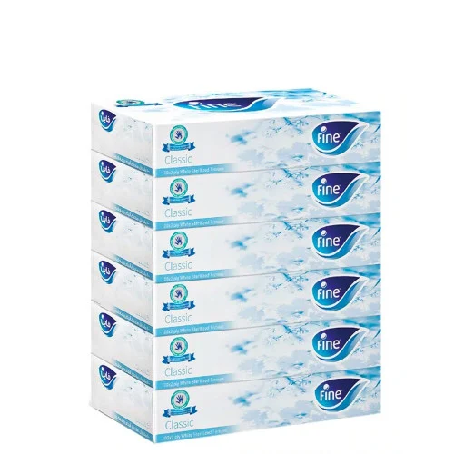Fine Tissues, 80 tissues per pack (6 packs)