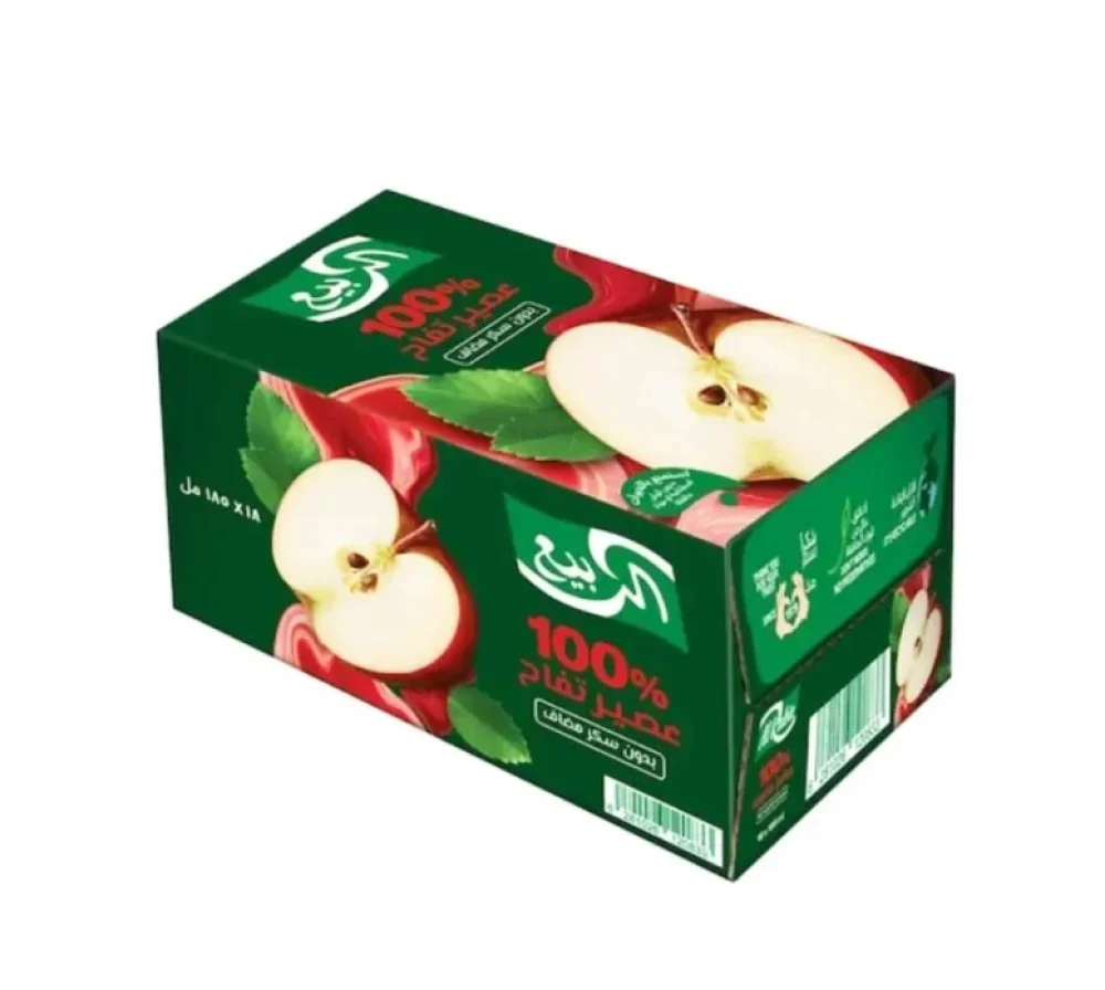 Carton of Spring Apple Juice Original Taste 185ml (18 pieces)