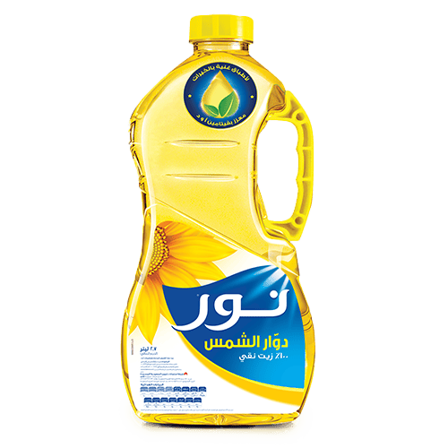 زيت دوار الشمس نور 2.7 لتر