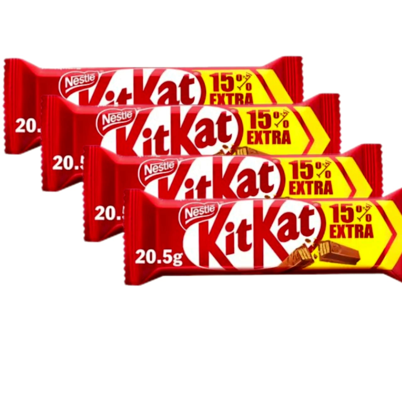 عرض 4حبات كيت كات 2 اصبع * 20.5 ج