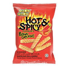 مياو مياو مقرمشات بنكهه الجمبري الحار والمتبل 60ج