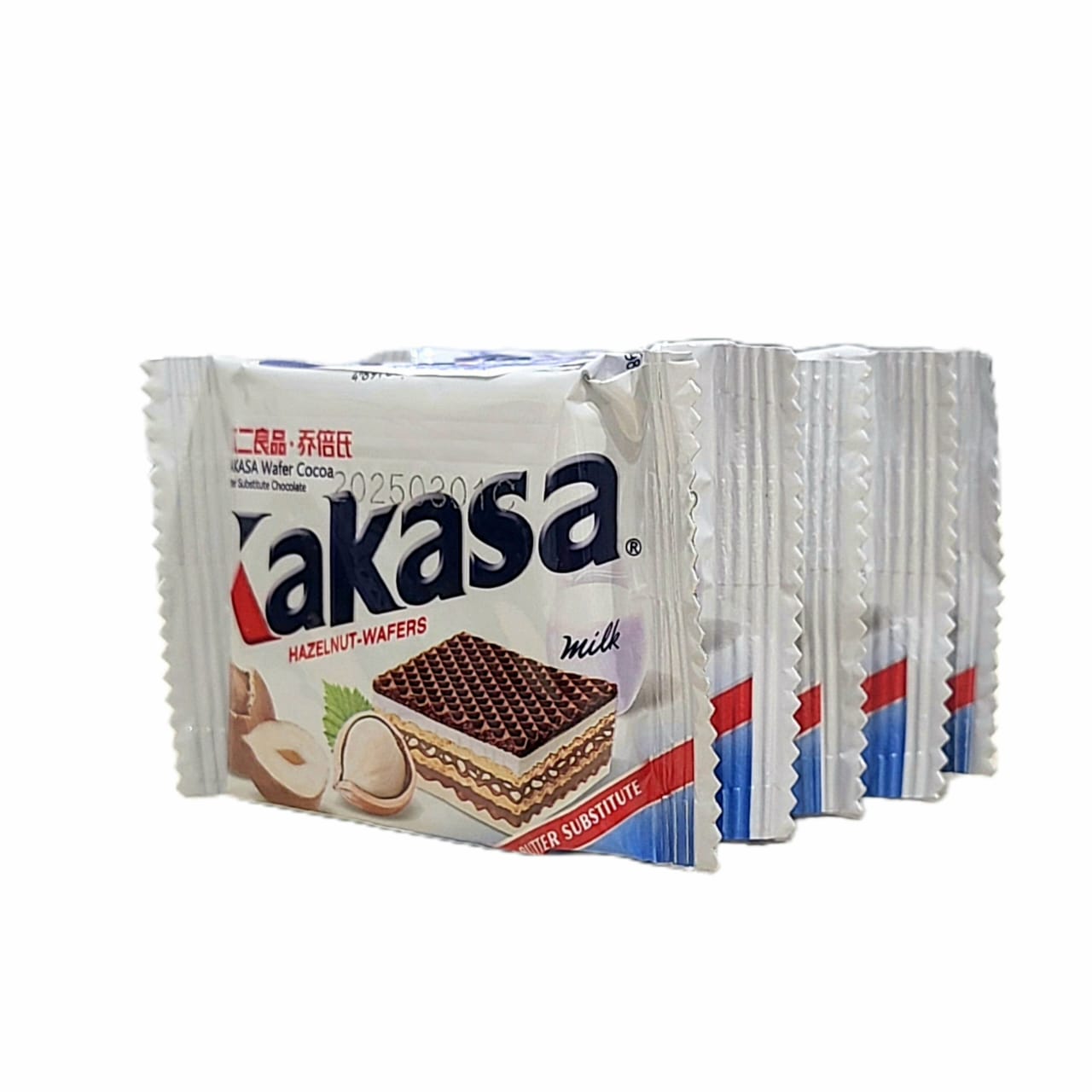 عرض5 حبات ويفر كاكاسا شوكلاتة بالبندق 100ج *5 حبات