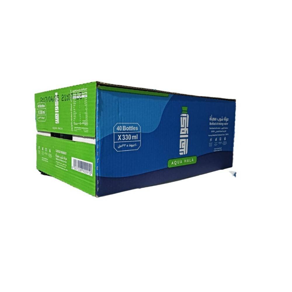 كرتون ماء اكوا هلا 40حبة * 330مل