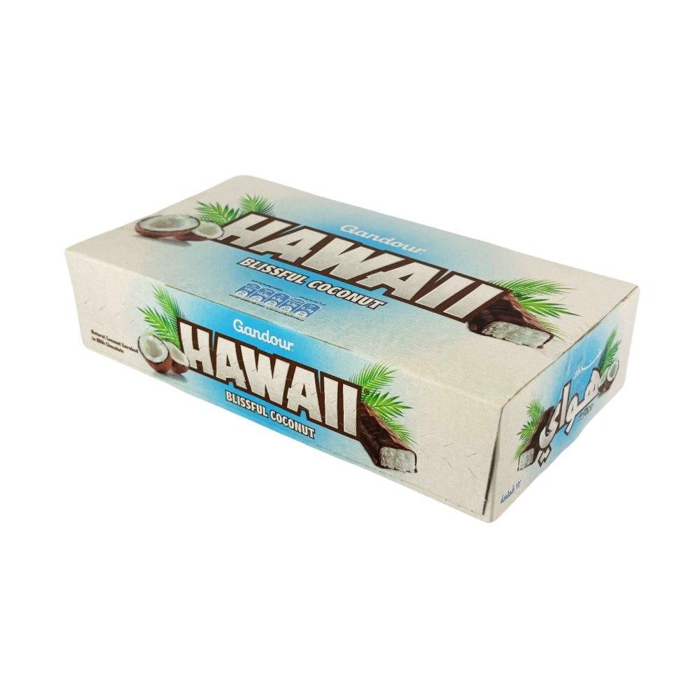 شوكولاتة بجوز الهند هواي من غندور علبة12*33.5ج