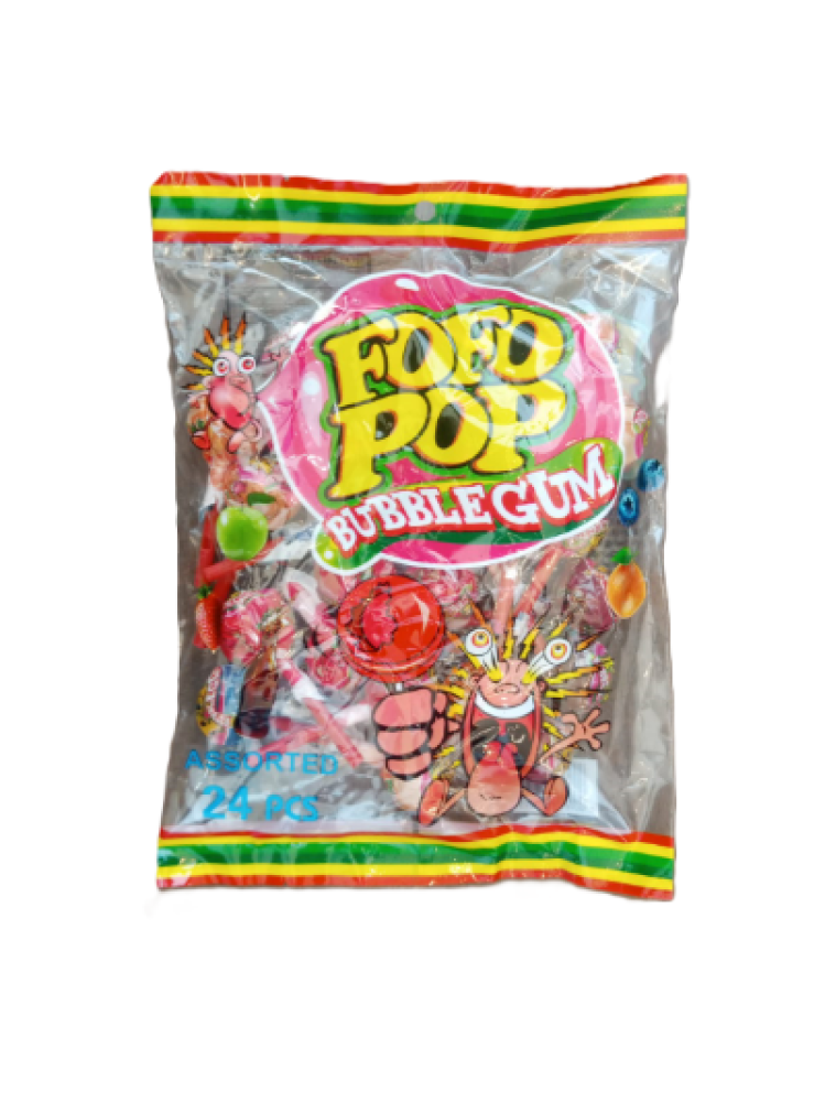 حلاوة مصاص فوفو بوب فقاعات كيس 48*18ج
