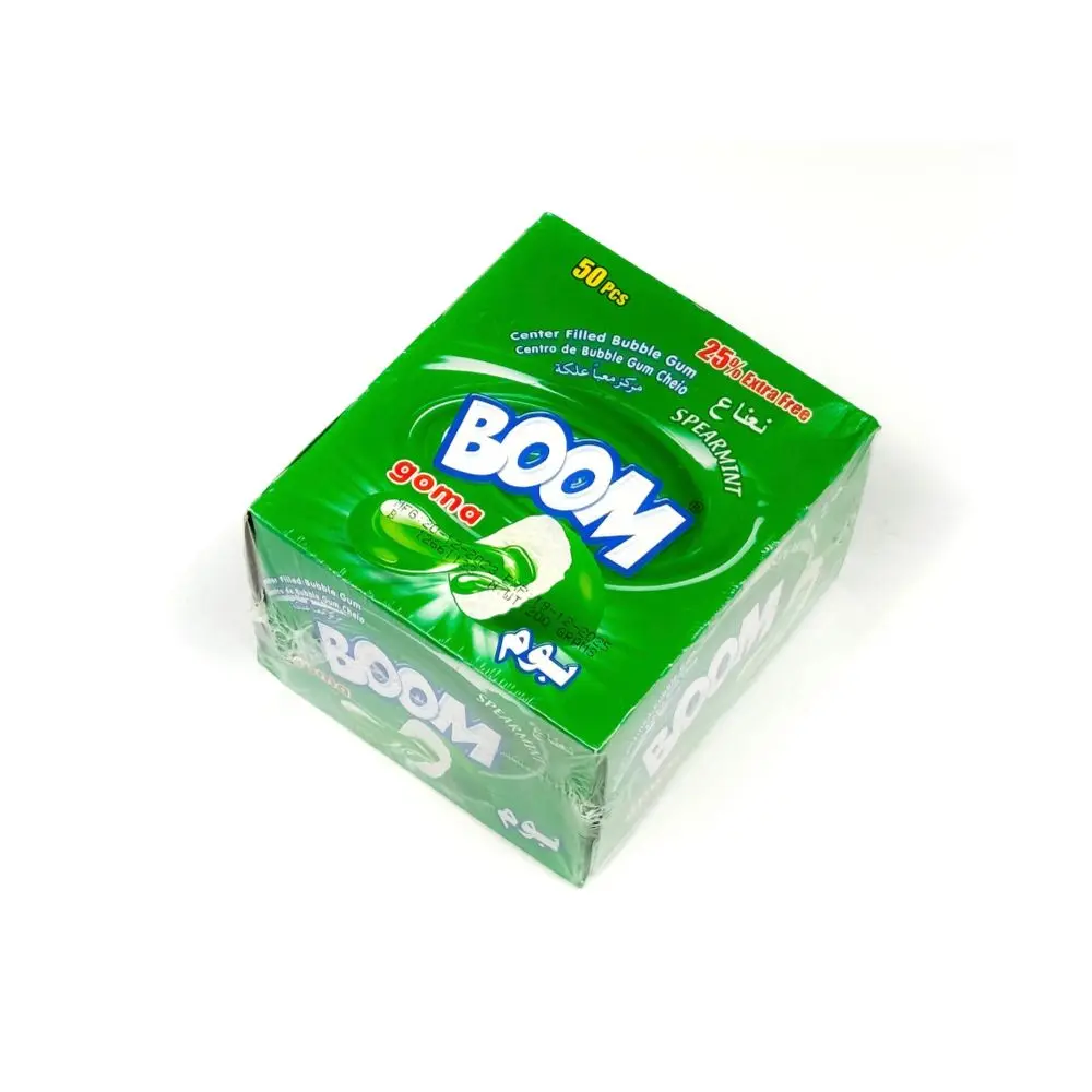 علك بوم بالنعناع علبة 50حبة * 4ج