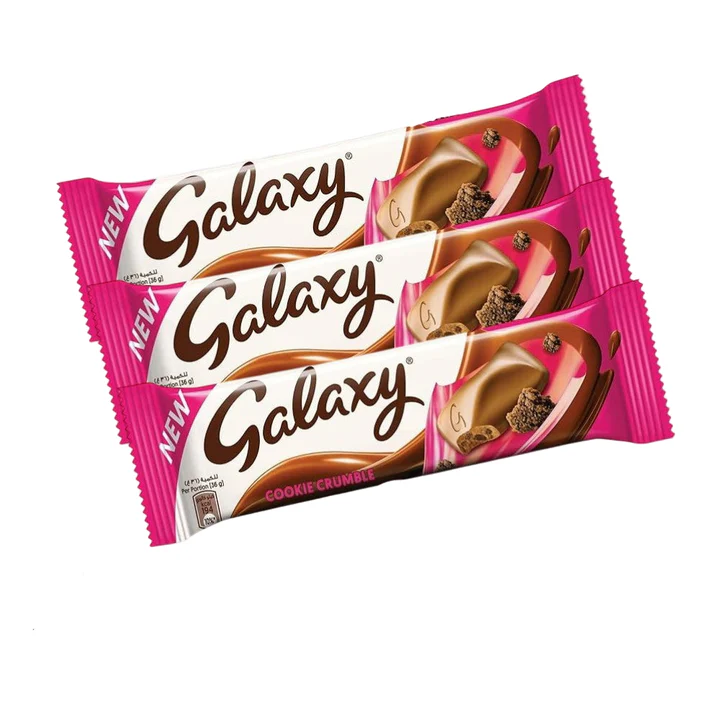 عرض شوكولاتة جلاكسي كوكيز والكراميل 3* 36ج