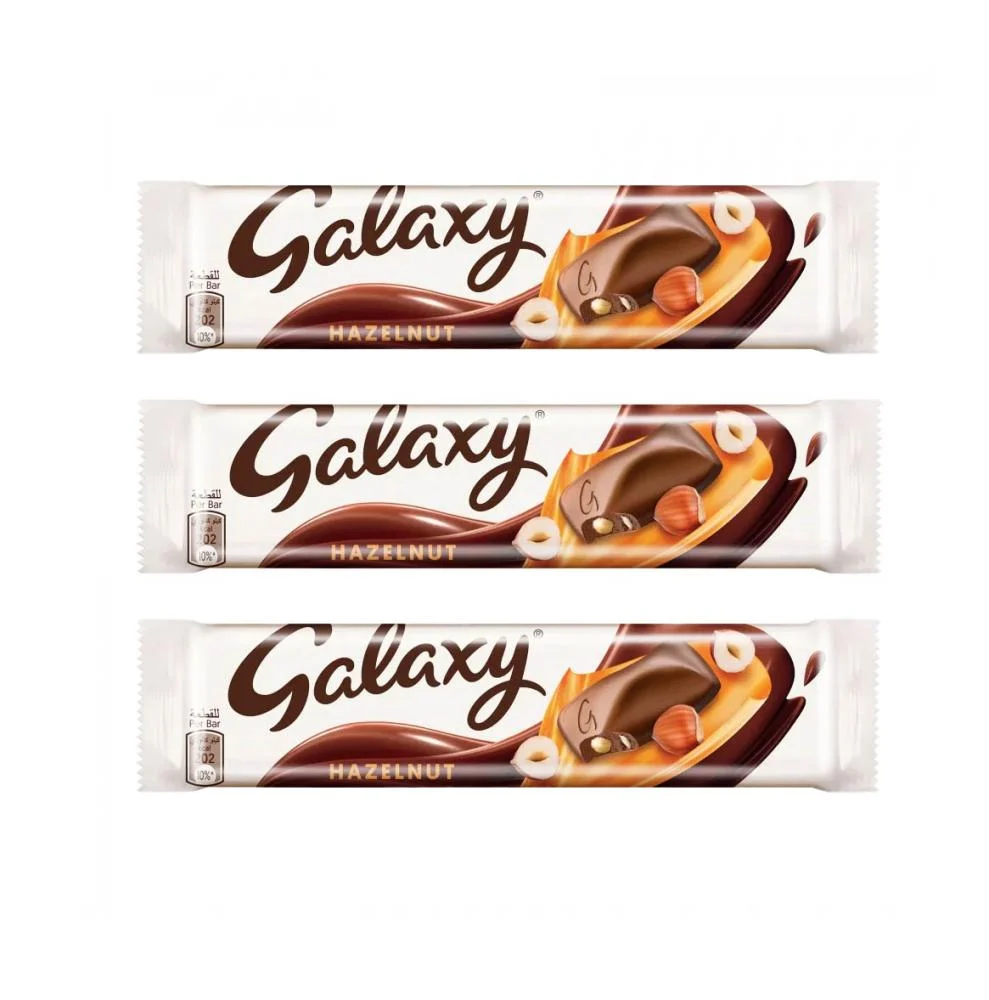 عرض 3حبات شوكولاتة جلاكسي بالبندق3 * 36 ج