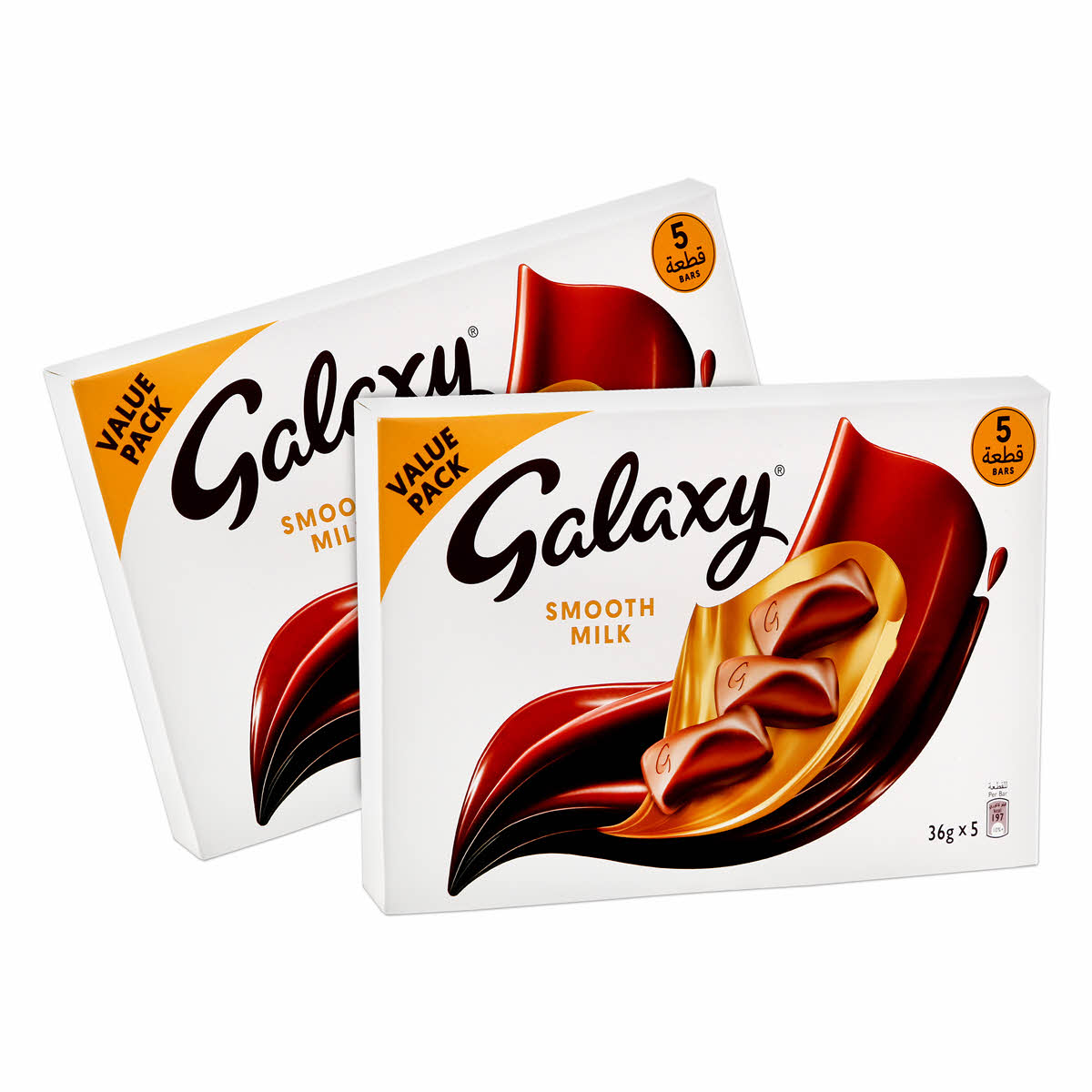 جلاكسي كرامل عبوه اقتصادية 2*5 جبات 36ج