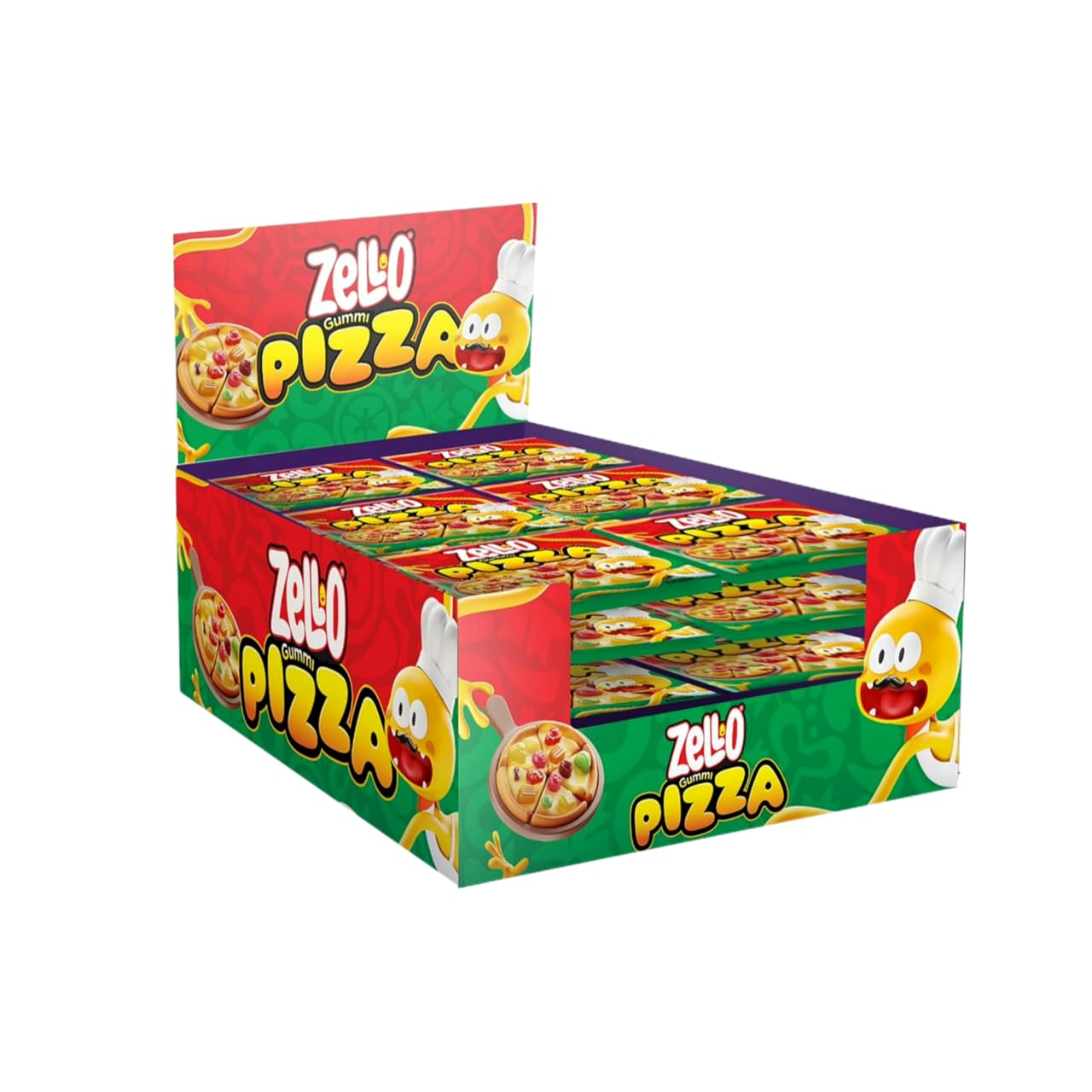 حلوى جيلي بشرائح البيتزا علبة  24*20ج