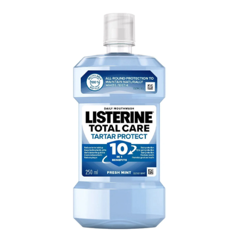 غسول فم مضمضة لسترين توتال كار نعناع قطبي  250ملي