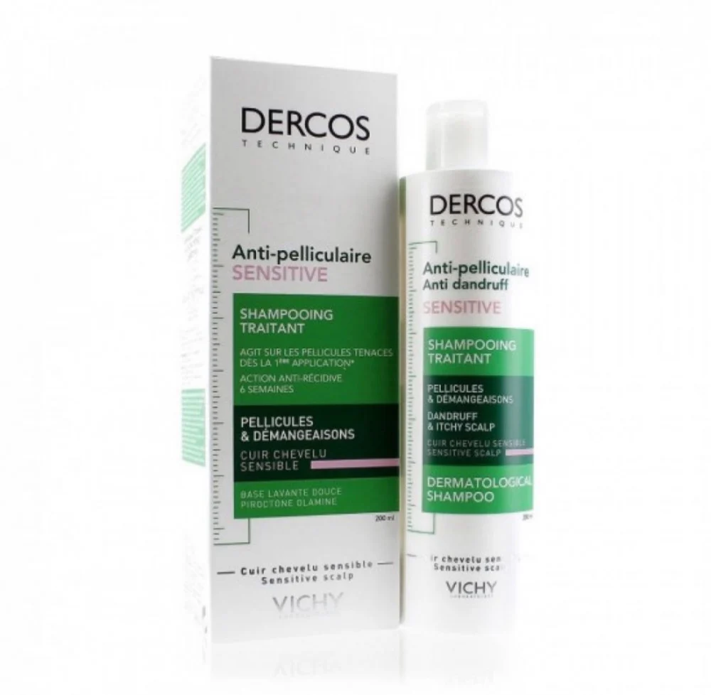 ديركوس شامبو فيتشي ضد القشرة والحكة خالي من السولفات 200 مل