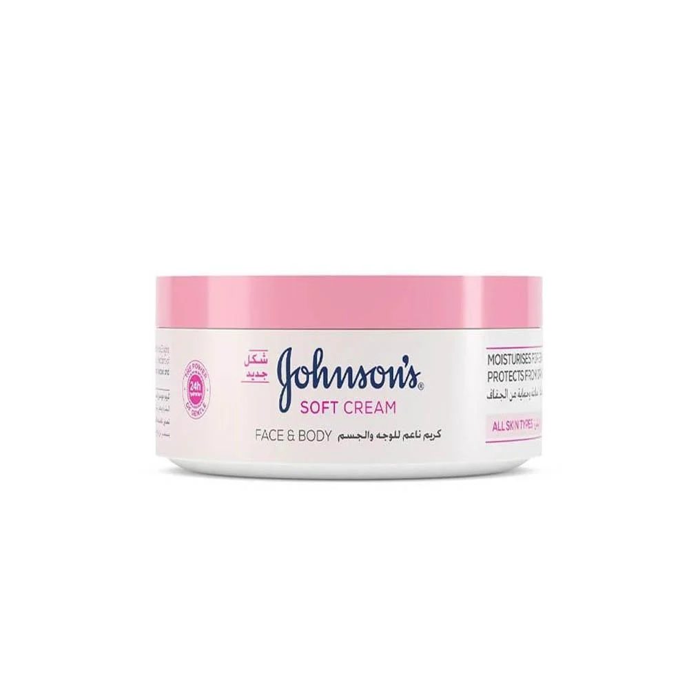 جونسون كريم ناعم وترطيب الجسم 24 ساعة 300 مل