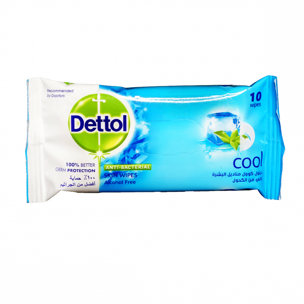 ديتول مناديل كوول للبشرة 10منديل