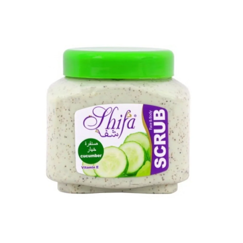 صنفرة للوجة والجسم بخلاصة الخيار من شفاء 300 ج