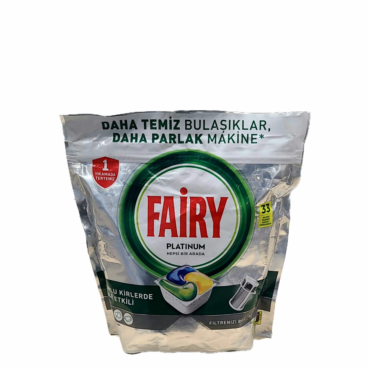 كبسولات اقراص فيري غسالة صحون بلاتينيوم 33 قرص * 486 ج