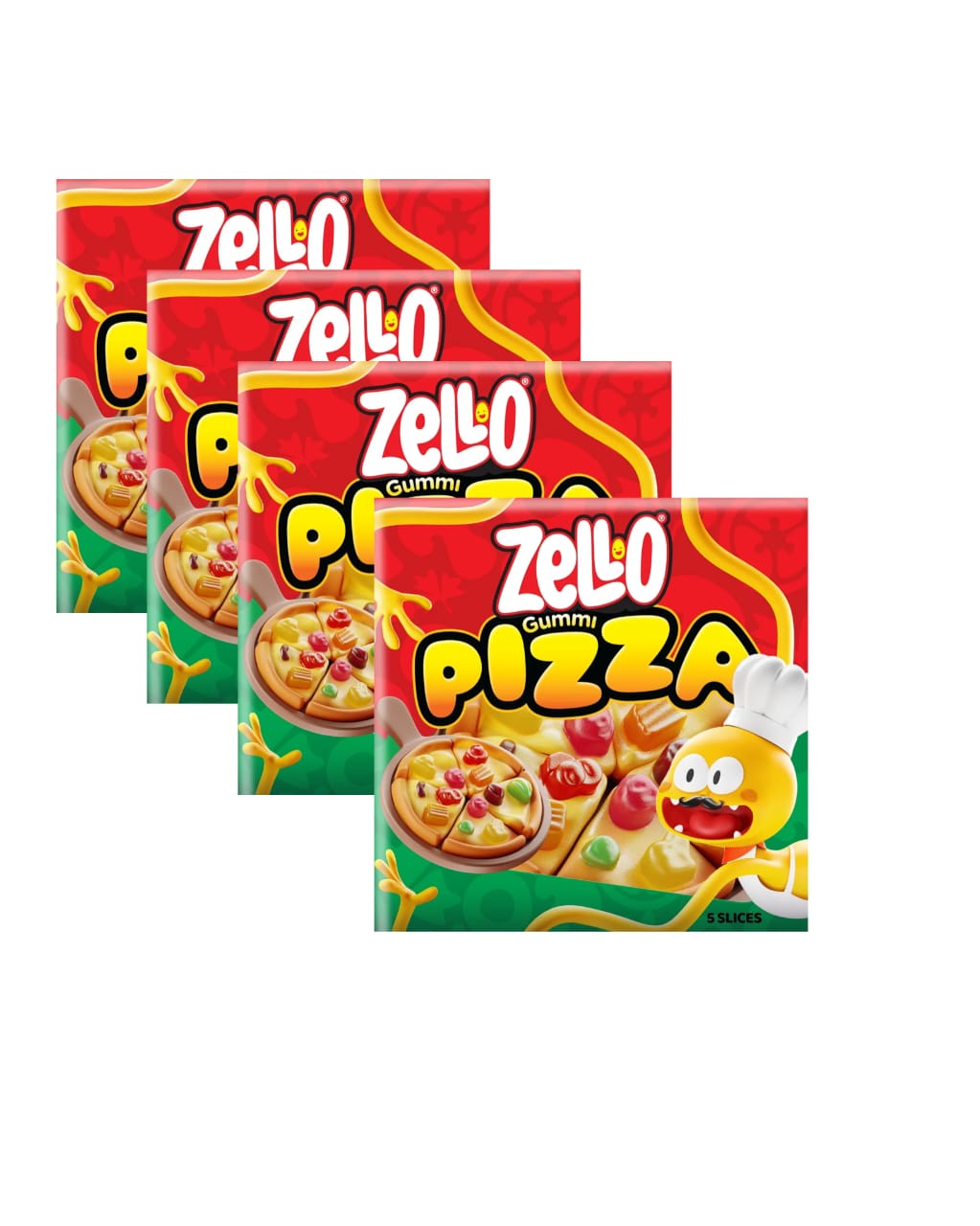 عرض 4 حبات حلوى زيلو جلي برجر  12x ج