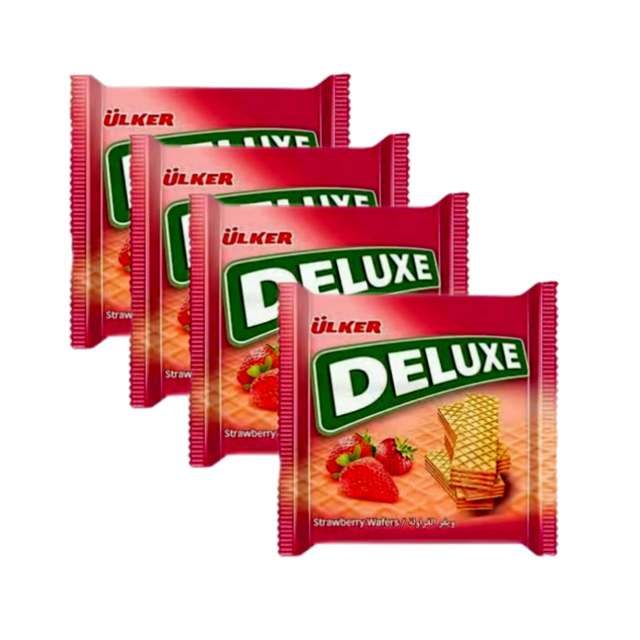 عرض 4 حبات ويفر ولكر ديلوكس بالفراولة * 40 ج