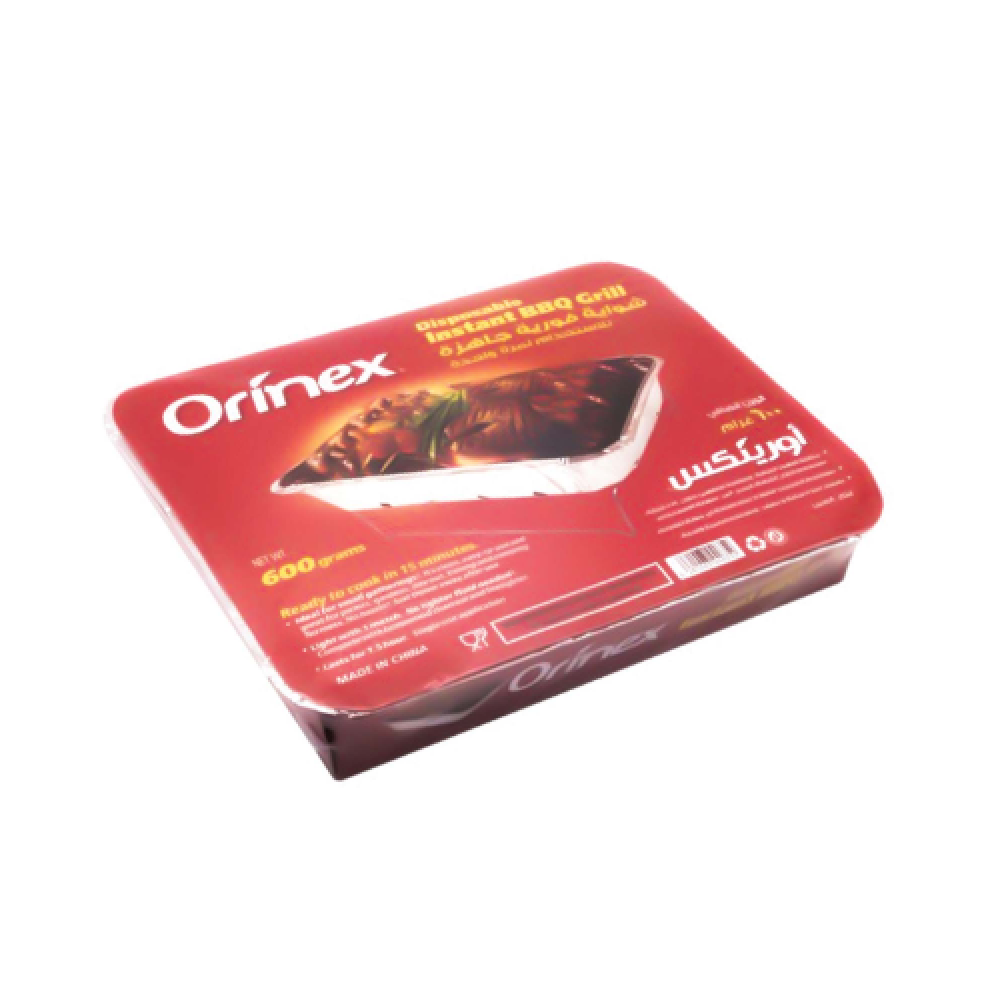 شواية فورية للاستخدام مرة واحدة احمر 600 ج اورينكس شواية باربيكيو سريعة التحضير