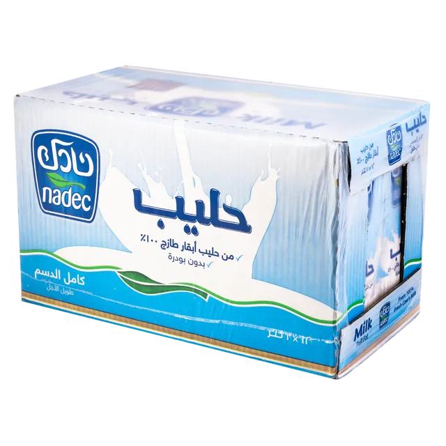 Nadec Full Cream Long Life Milk Carton 1 Liter (12 Packs)