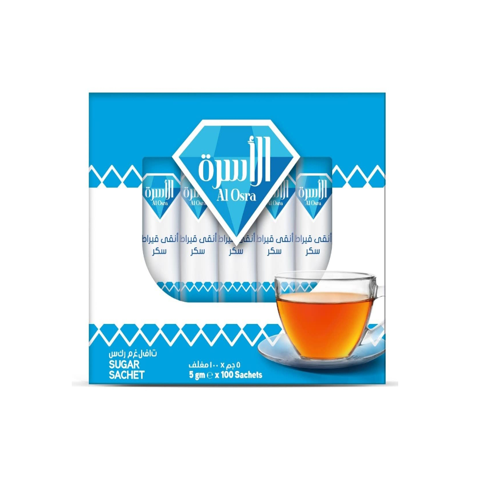 الأسرة سكر أبيض اصابع 100 مغلق 500 ج