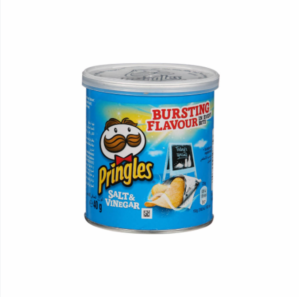 Pringles Salt and Vinegar Crisps 40g